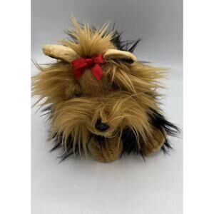 Aurora Miyoni The Life Like Yorkshire Terrier Super Soft Plush With Red Bow